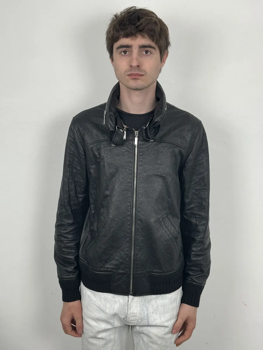 AW2017 Saint Laurent Black Premium Leather Jacket - Image 2