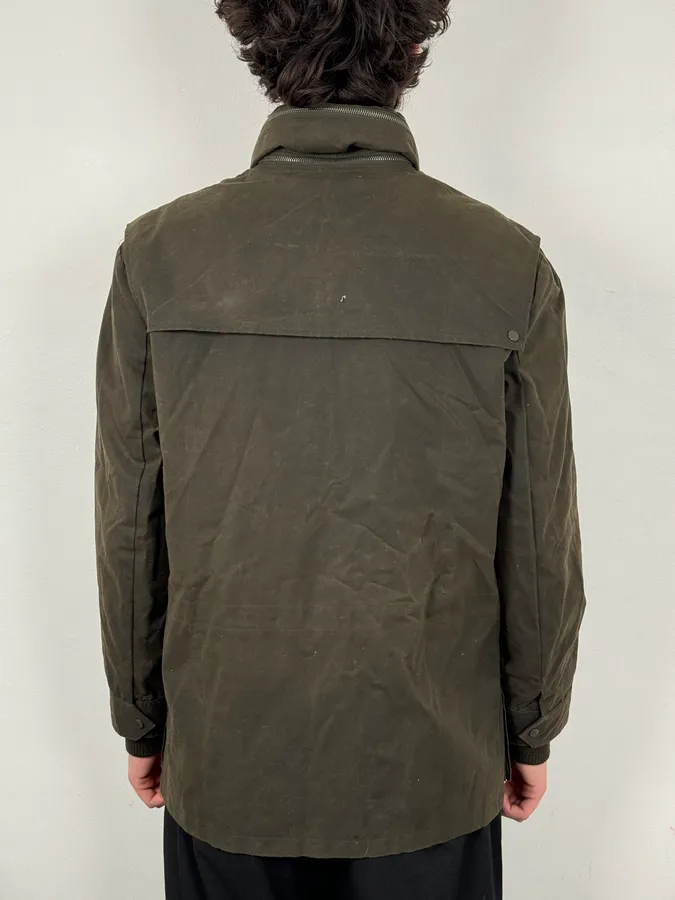 AW2017 Saint Laurent Khaki Cargo Parka Jacket - Image 3