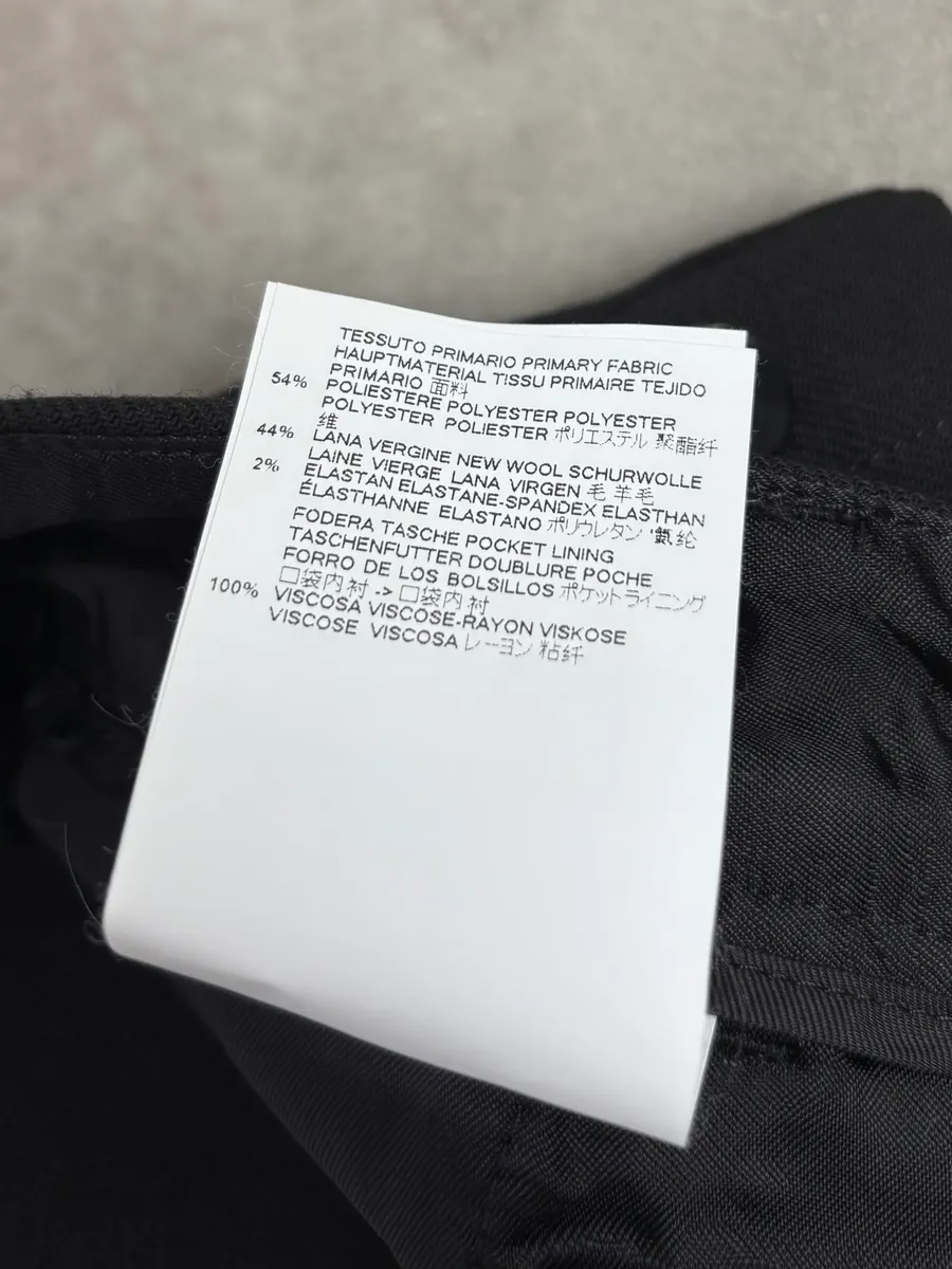 AW2018 Maison Margiela Black Button Dress Pants - Image 9