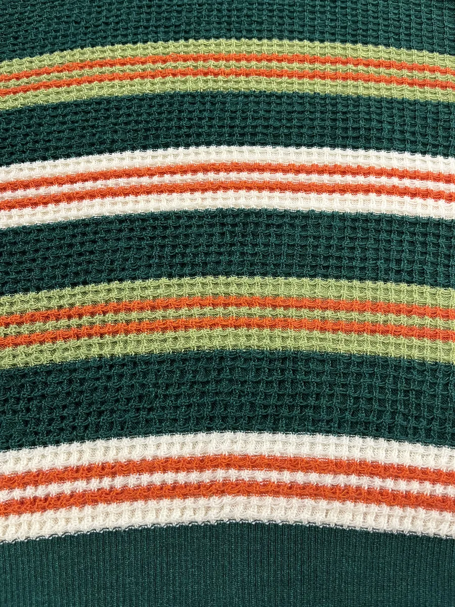AW2018 Marni Wool Forest Green Stripped Sweater - Image 9