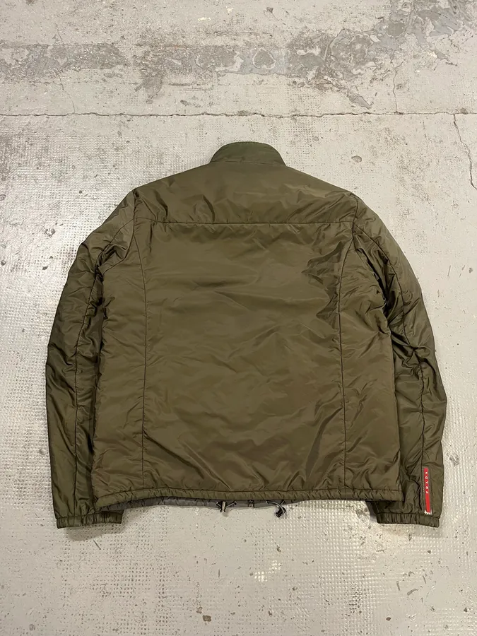 AW2018 Prada Linea Rossa Reversible Green & Grey Jacket - Image 11