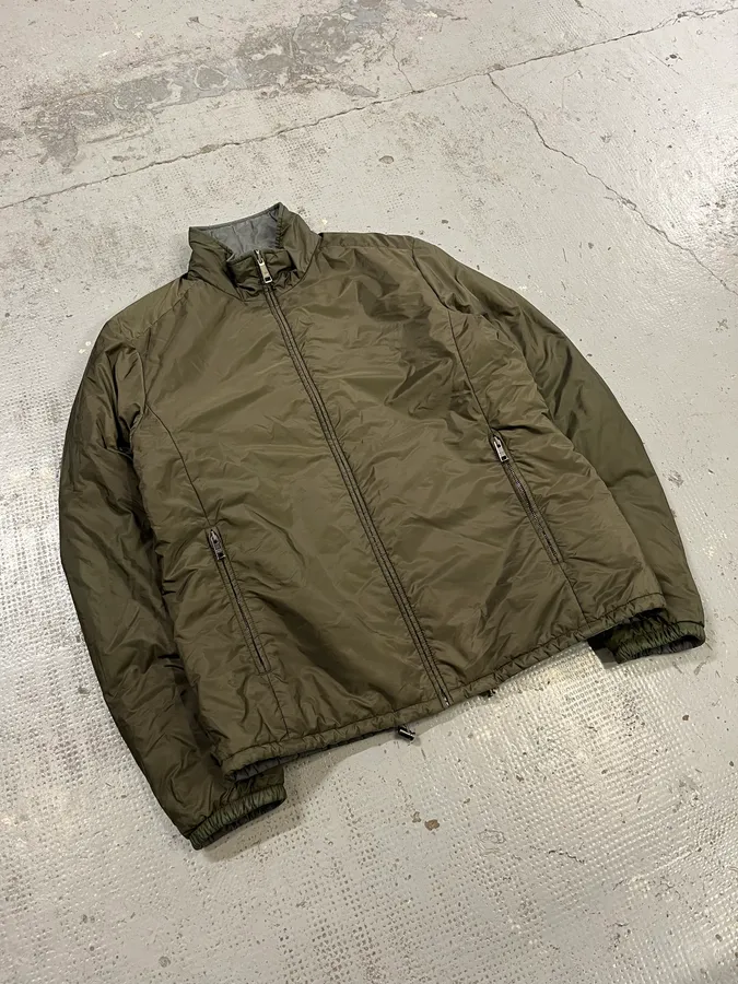 AW2018 Prada Linea Rossa Reversible Green & Grey Jacket - Image 6
