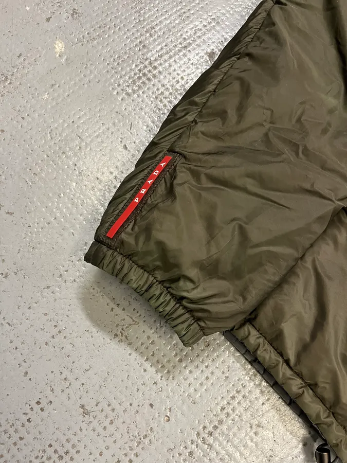AW2018 Prada Linea Rossa Reversible Green & Grey Jacket - Image 8