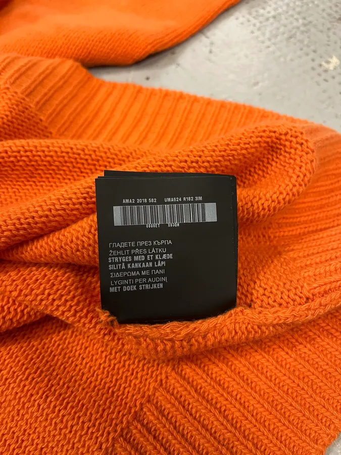 AW2018 Prada Orange Wool Minimalist Sweater - Image 13