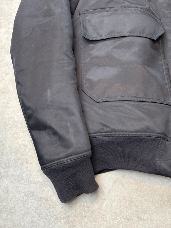 AW2018 Rick Owens Black Bomber Jacket - Image 8
