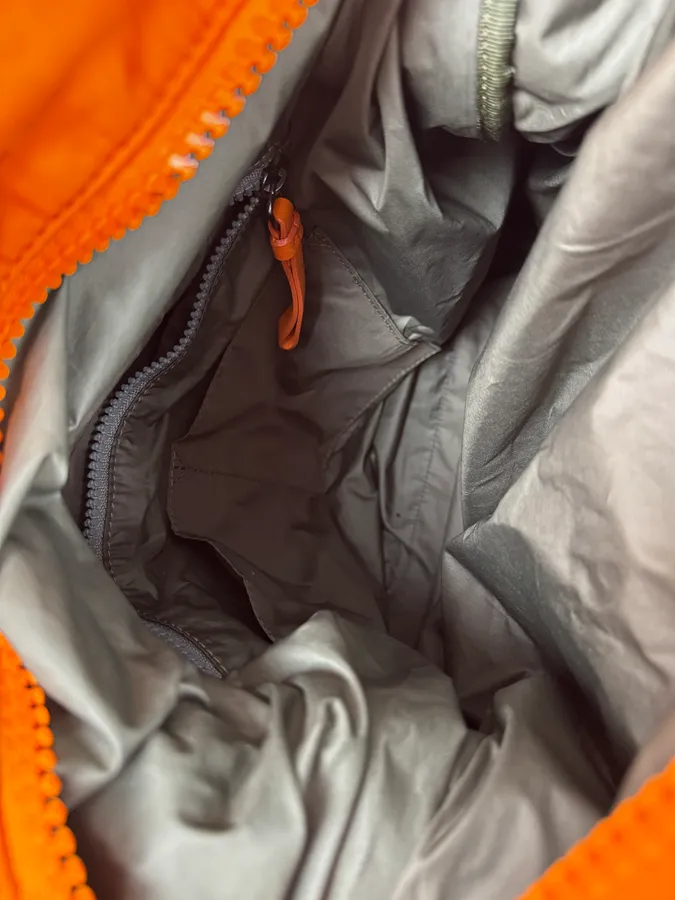 AW2019 Maison Margiela Orange Nylon Quilted Tote Bag - Image 12
