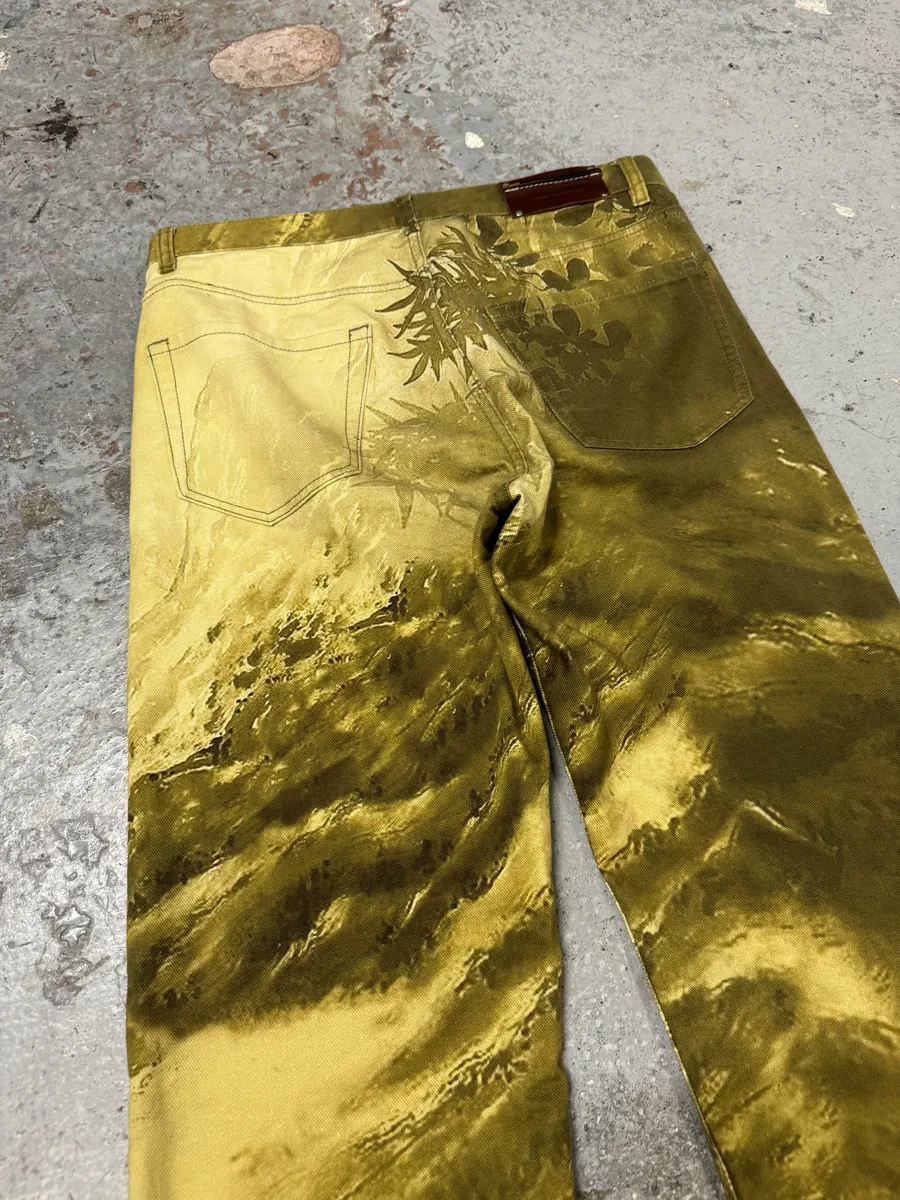 AW2020 Dries Van Noten Tiger Gold Pants - Image 10