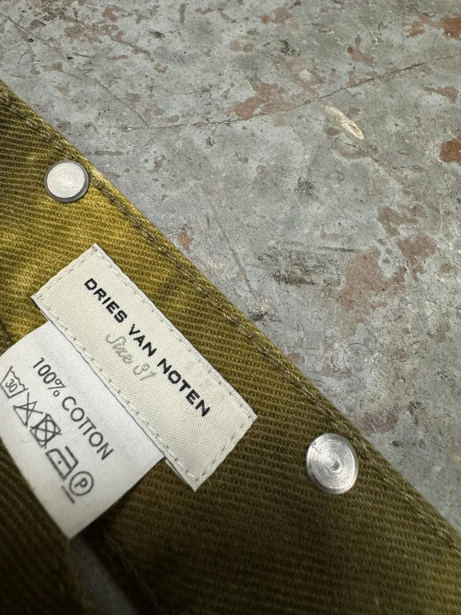 AW2020 Dries Van Noten Tiger Gold Pants - Image 12