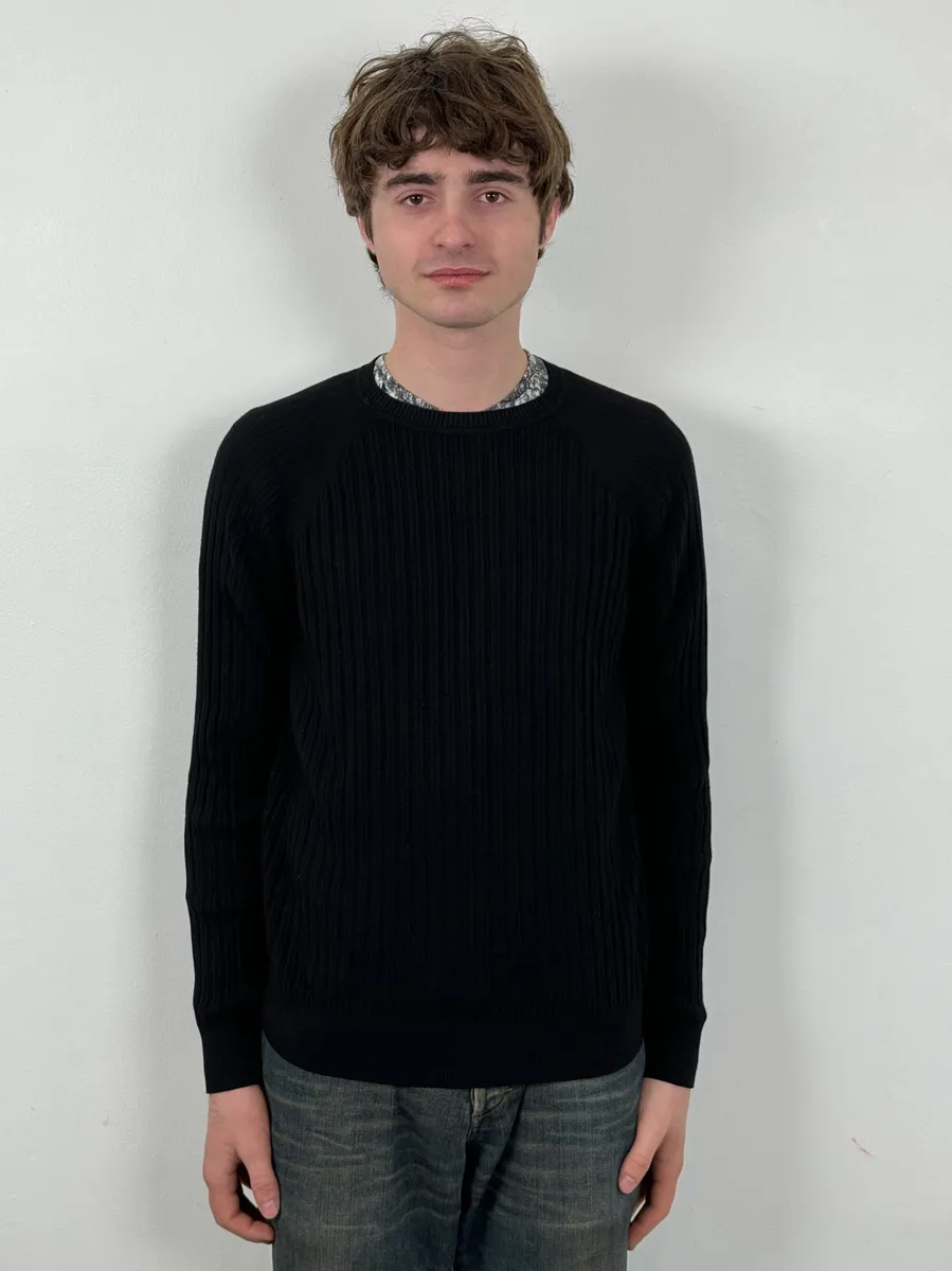 AW2020 Emporio Armani Black Light Sweater - Image 2