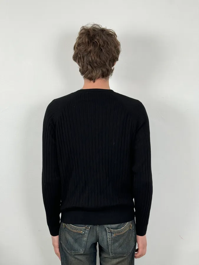 AW2020 Emporio Armani Black Light Sweater - Image 3