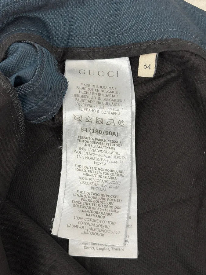 AW2020 Gucci Blue Classy Premium Tailored Pants - Image 9