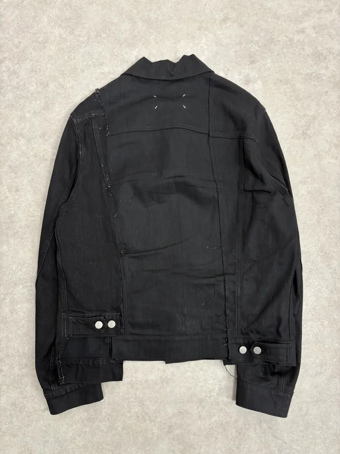 AW2020 Maison Margiela Black Signature Denim Jacket - Image 6