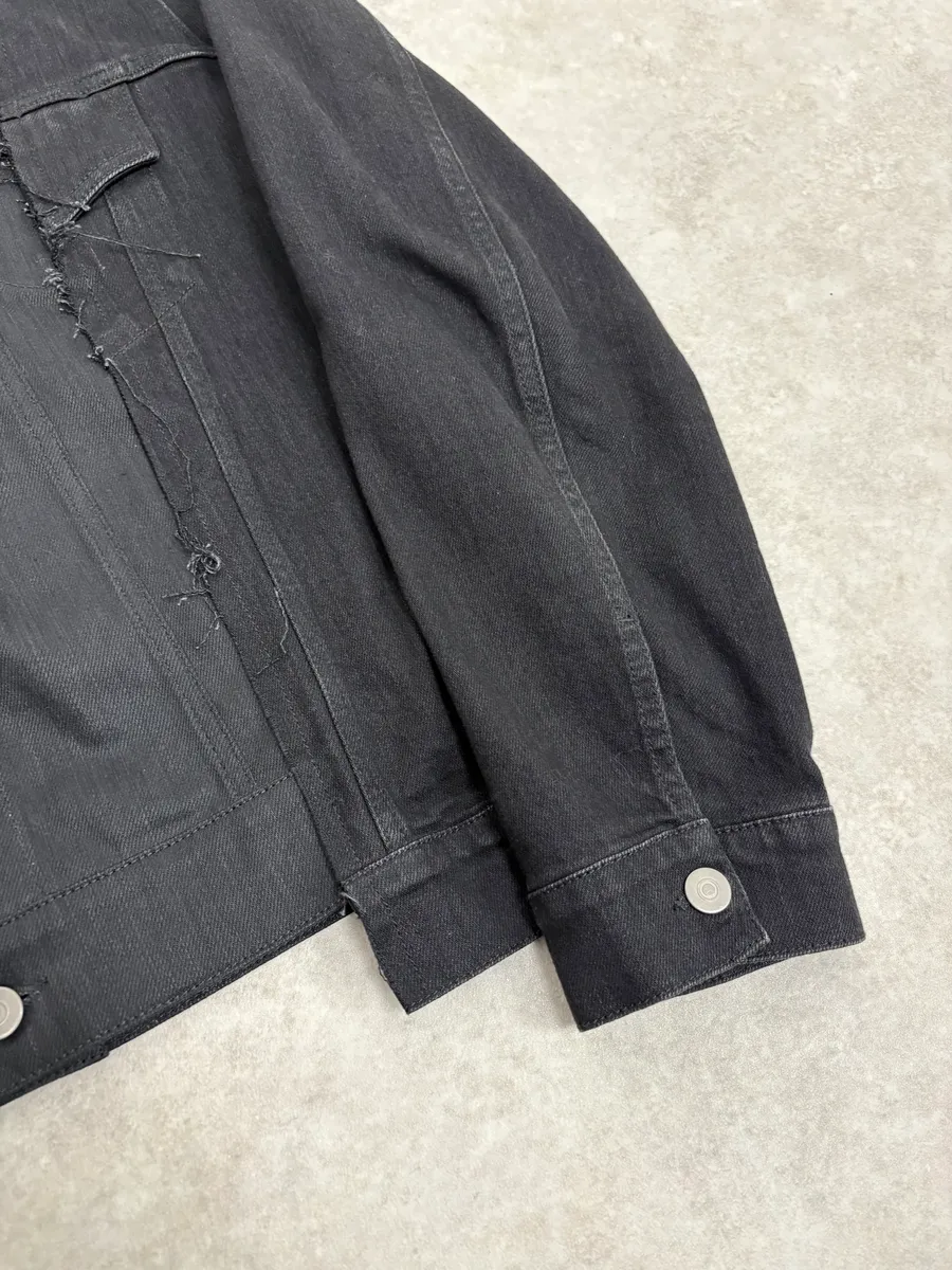 AW2020 Maison Margiela Black Signature Denim Jacket - Image 8