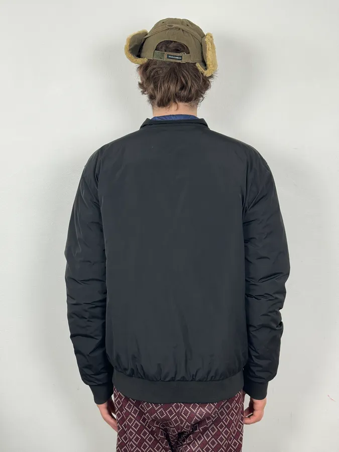 AW2020 Prada Black & Navy Reversible Puffer Hooded Jacket - Image 4