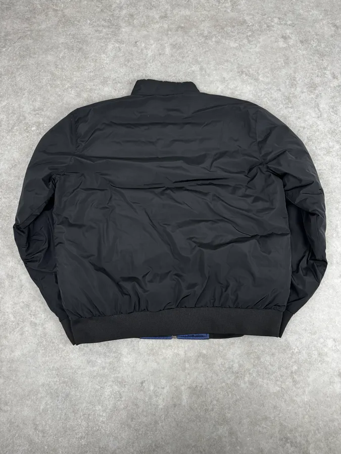 AW2020 Prada Black & Navy Reversible Puffer Hooded Jacket - Image 7