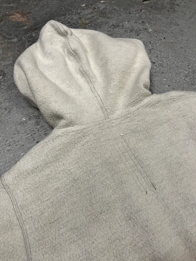 AW2020 Rick Owens Grey Zip-Up Sweater - Image 11
