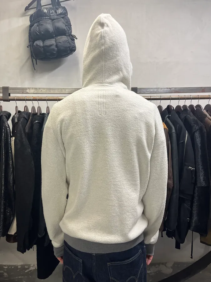 AW2020 Rick Owens Grey Zip-Up Sweater - Image 4