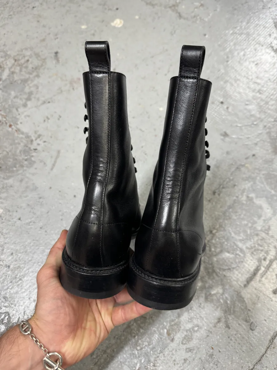 AW2020 Saint Laurent Stalker Black Leather Ankle Boots - Image 6