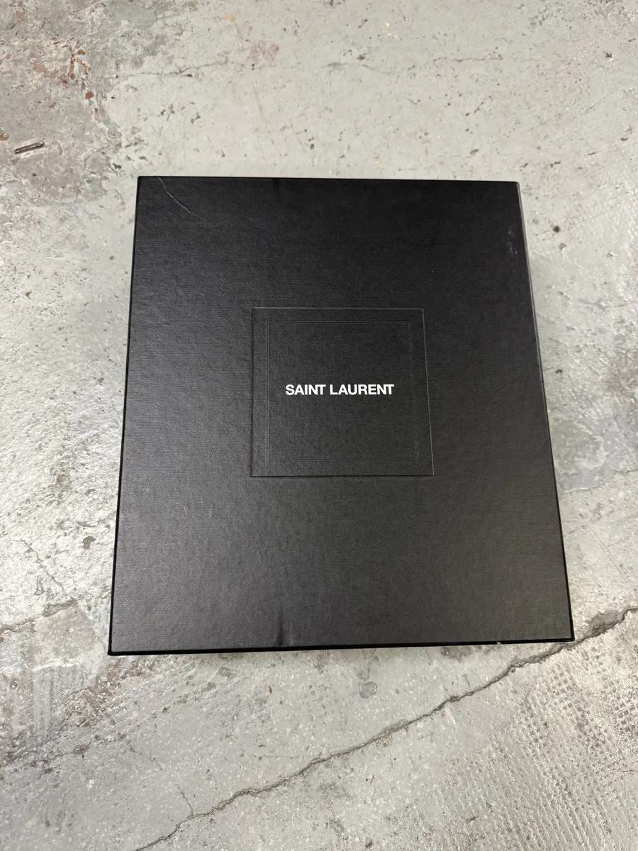 AW2020 Saint Laurent Stalker Black Leather Ankle Boots - Image 9
