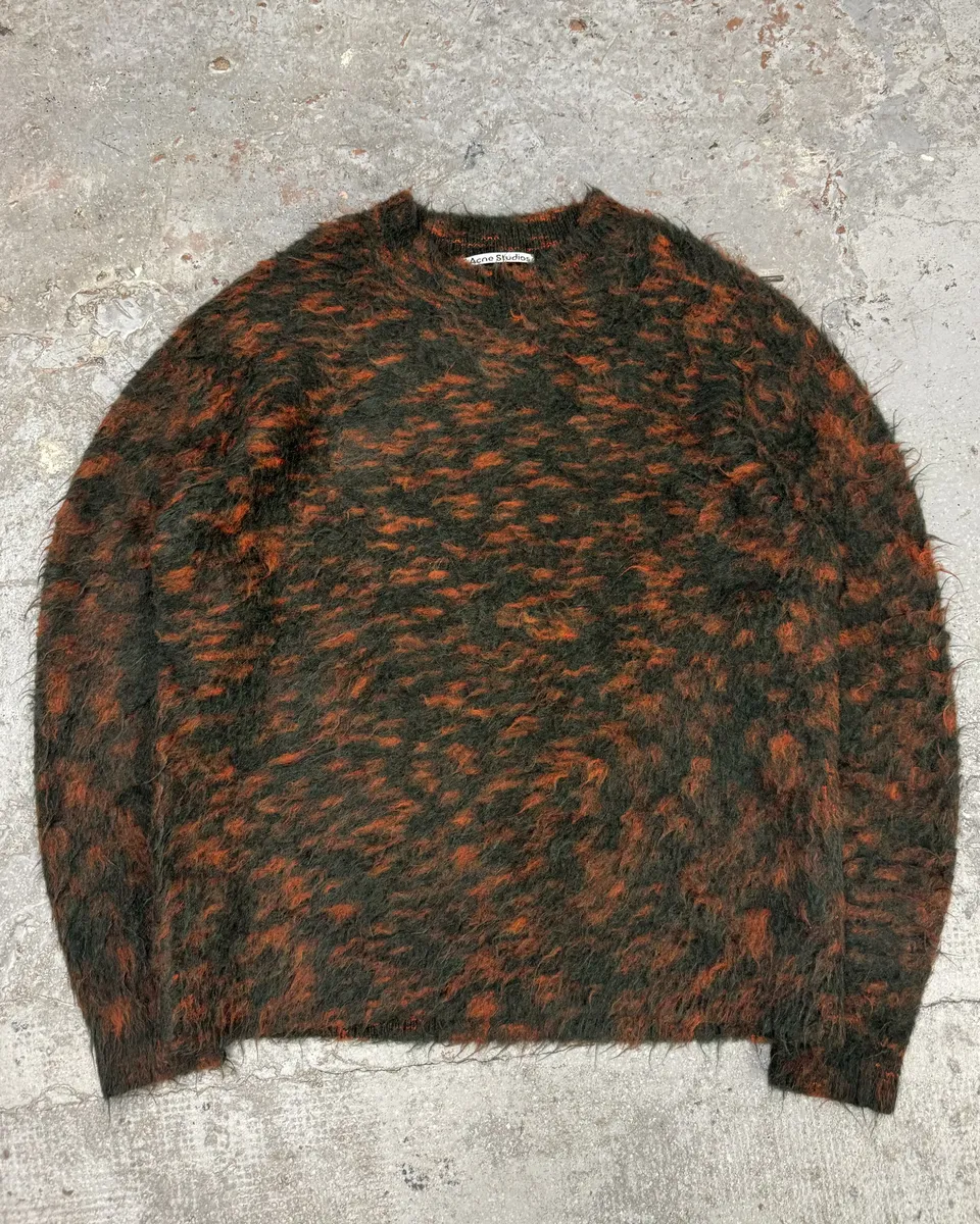 AW2021 Acne Studios Brushed Jacquard Mohair Crew Knit