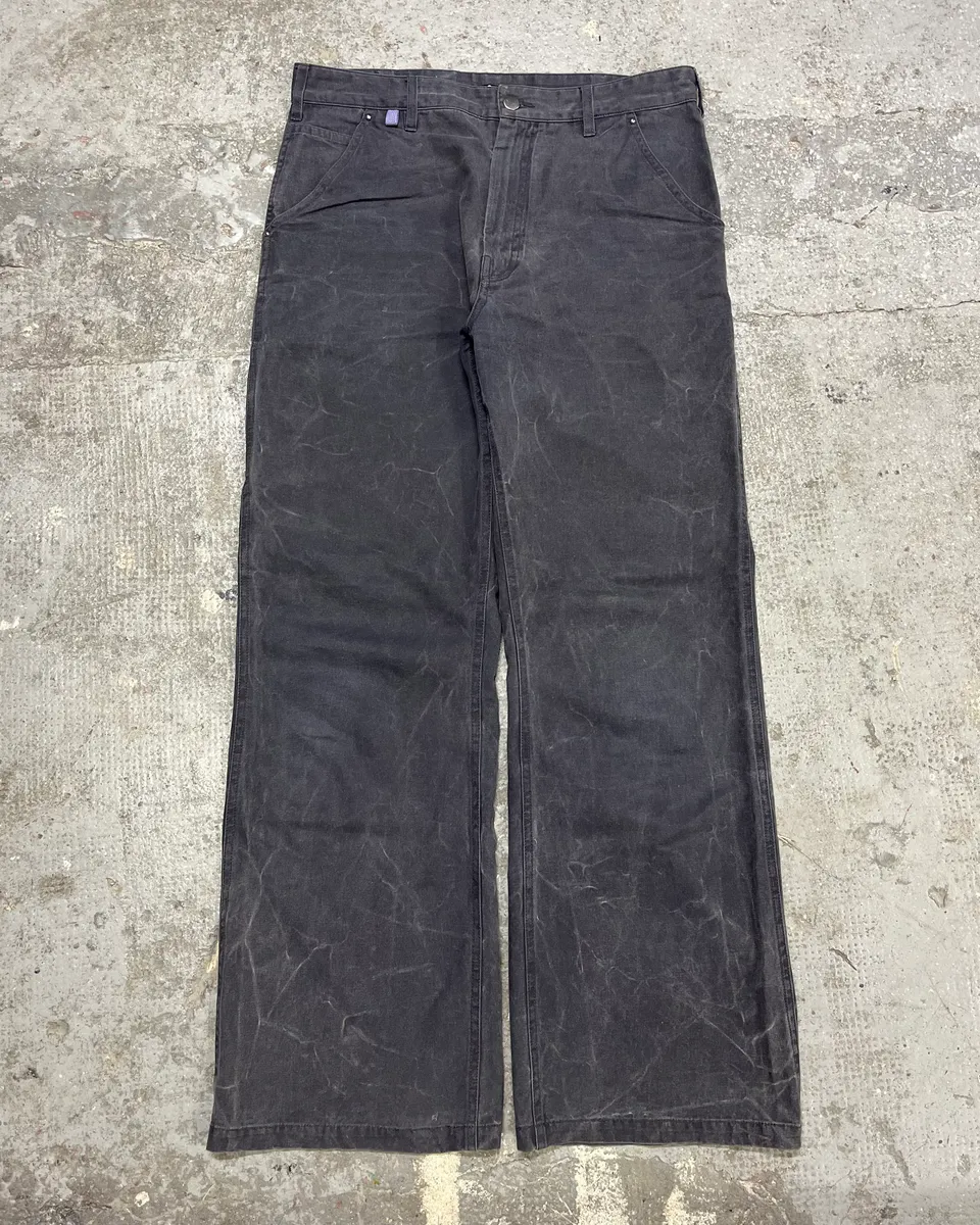 AW2021 Acne Studios Grey Stonewashed Carpenter Pants