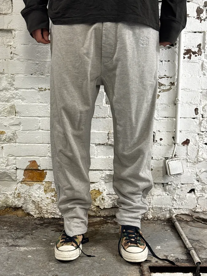 AW2021 Maison Margiela Grey Zip Jogger Pants - Image 2