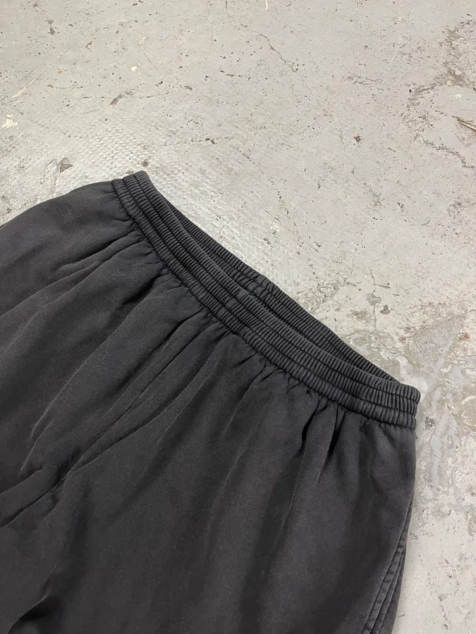 AW2022 Balenciaga Hybrid Denim & Cotton Oversized Black Jogger Pants - Image 6