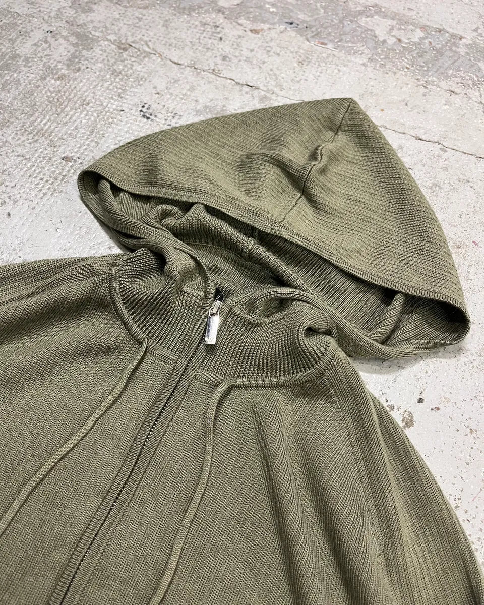 AW2022 Emporio Armani Green Light Zip-up Hoodie - Image 5