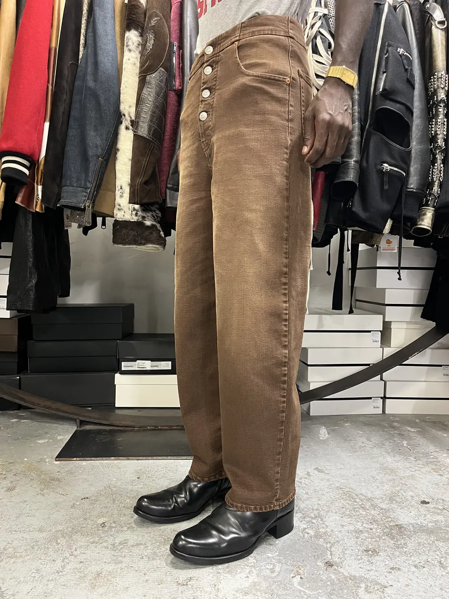 AW2022 Maison Margiela Brown Cozy Jeans - Image 4