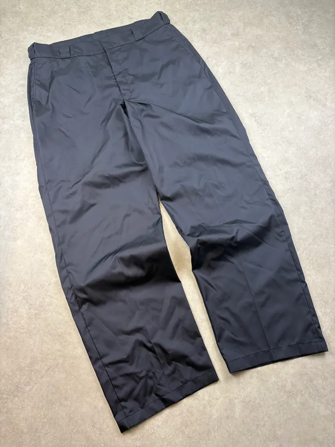 AW2022 Prada Signature Navy Nylon Trousers Pants - Image 5