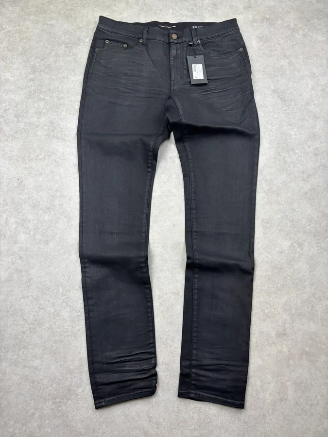AW2022 Saint Laurent Black Slim Denim Jeans