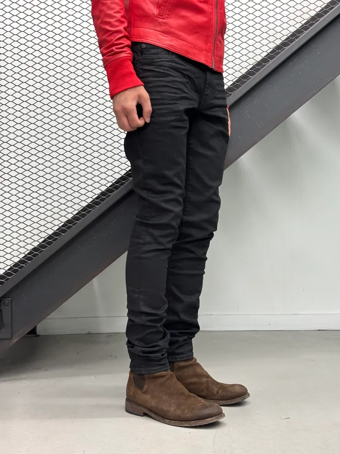 AW2022 Saint Laurent Black Slim Denim Jeans - Image 3