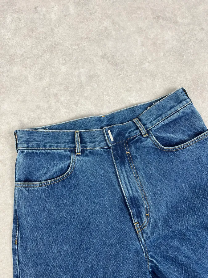 AW2023 Givenchy Indigo Blue Cargo Denim Jeans By Matthew Williams - Image 5