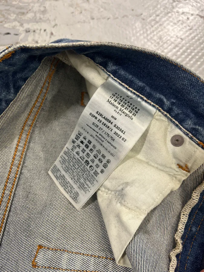 AW2023 Maison Margiela Blue Signature Denim Jeans - Image 12