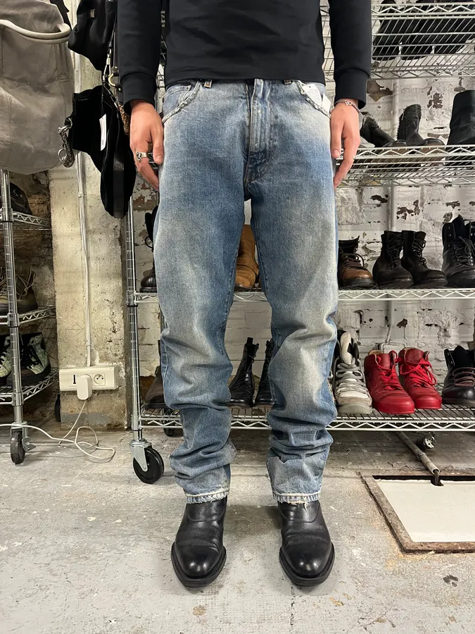 AW2023 Maison Margiela Blue Signature Denim Jeans - Image 3