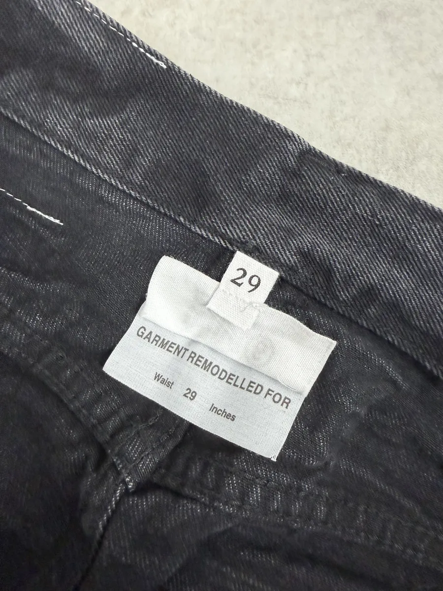 AW2023 Maison Margiela Grey Extra Large Faded Denim Jeans - Image 12