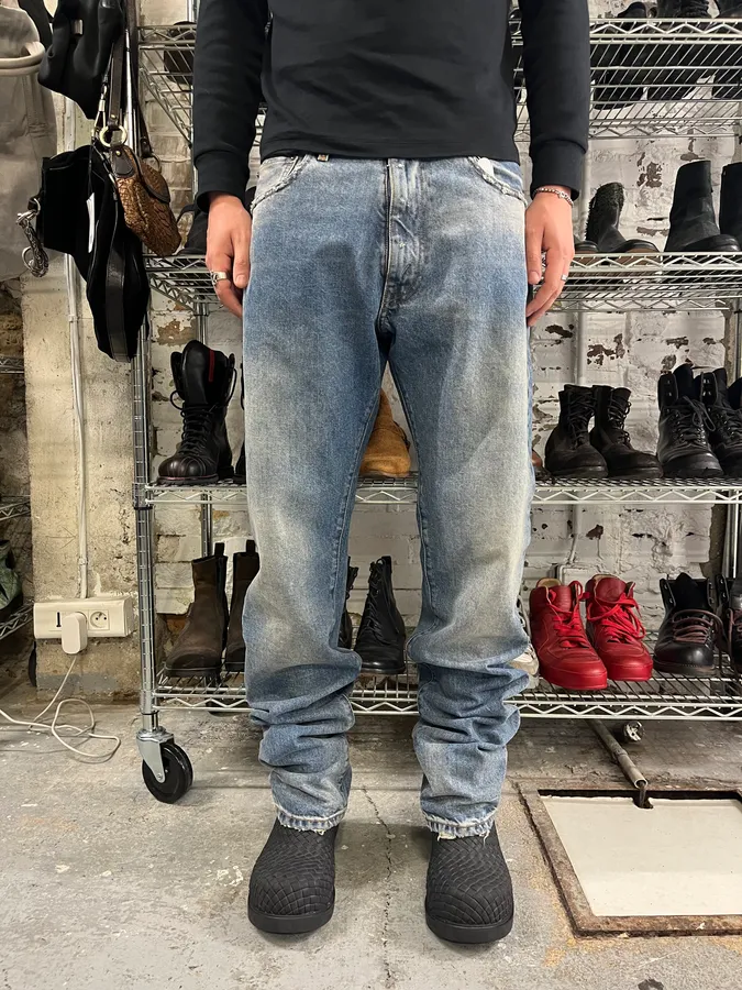 AW2023 Maison Margiela Signature Faded Blue Denim Jeans