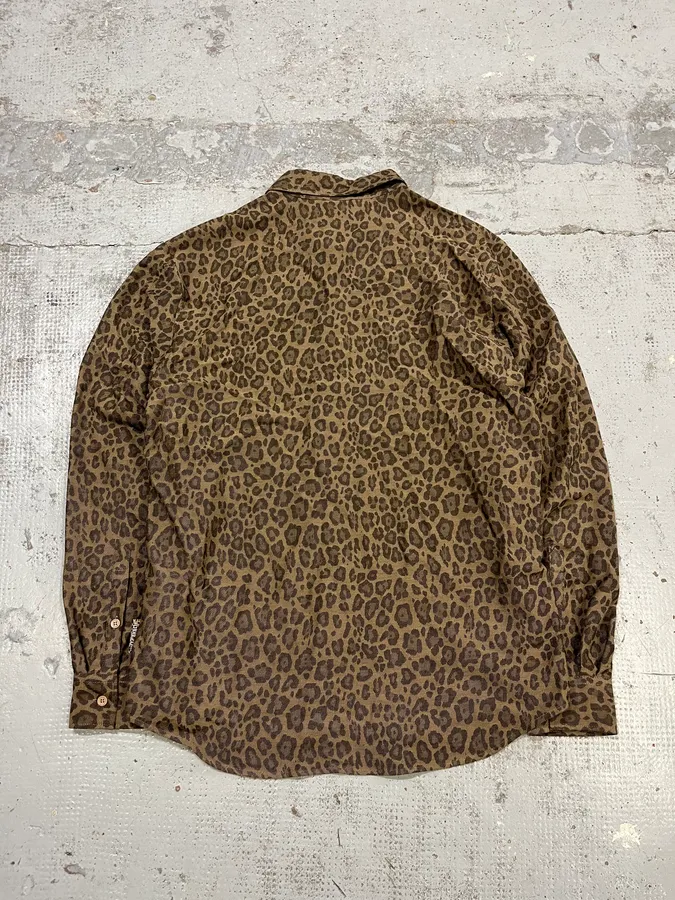 AW2024 Cavalli Leopard Print Brown Shirt - Image 5