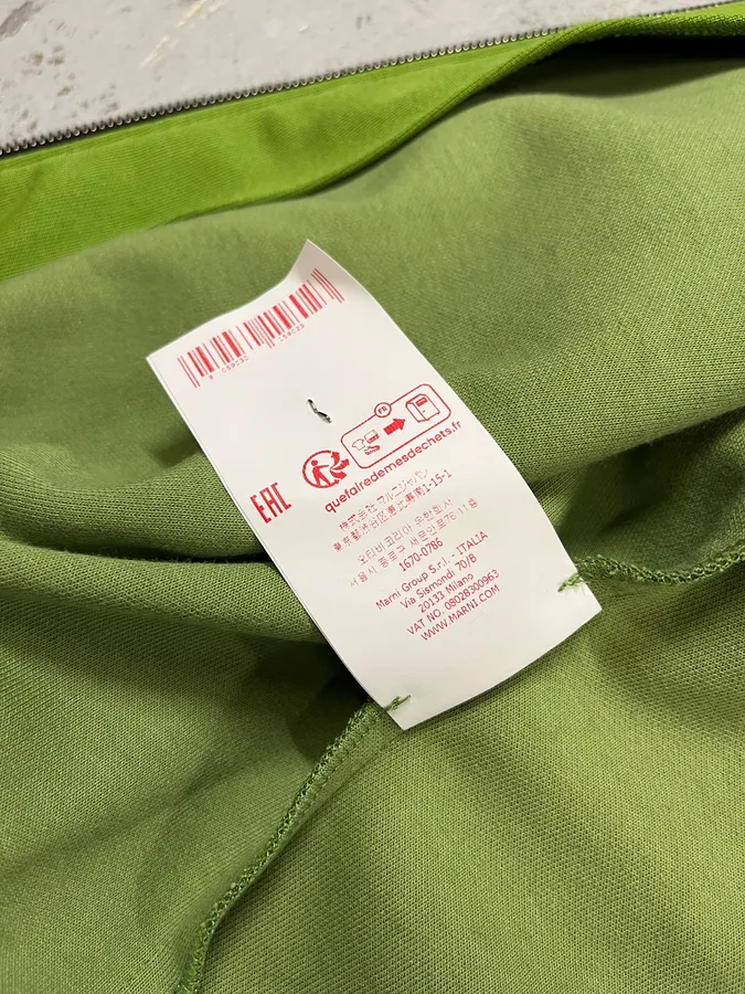 AW2024 Marni Green & Brown Zip-up Sweater - Image 11