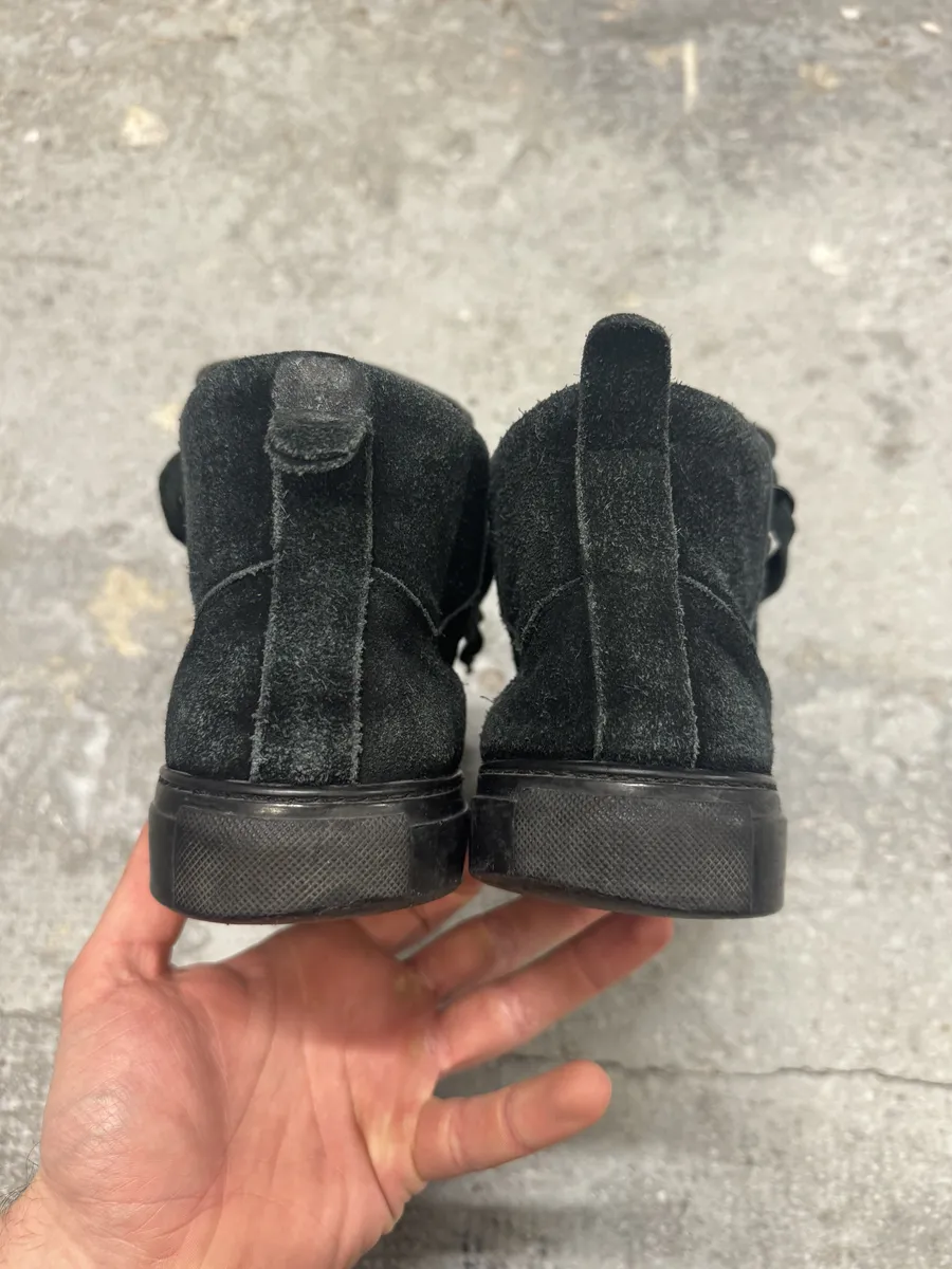Balenciaga Arena Black High Suede Leather Shoes - Image 3