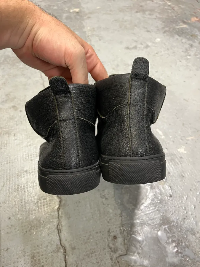 Balenciaga Arena Black Leather High Sneakers - Image 7