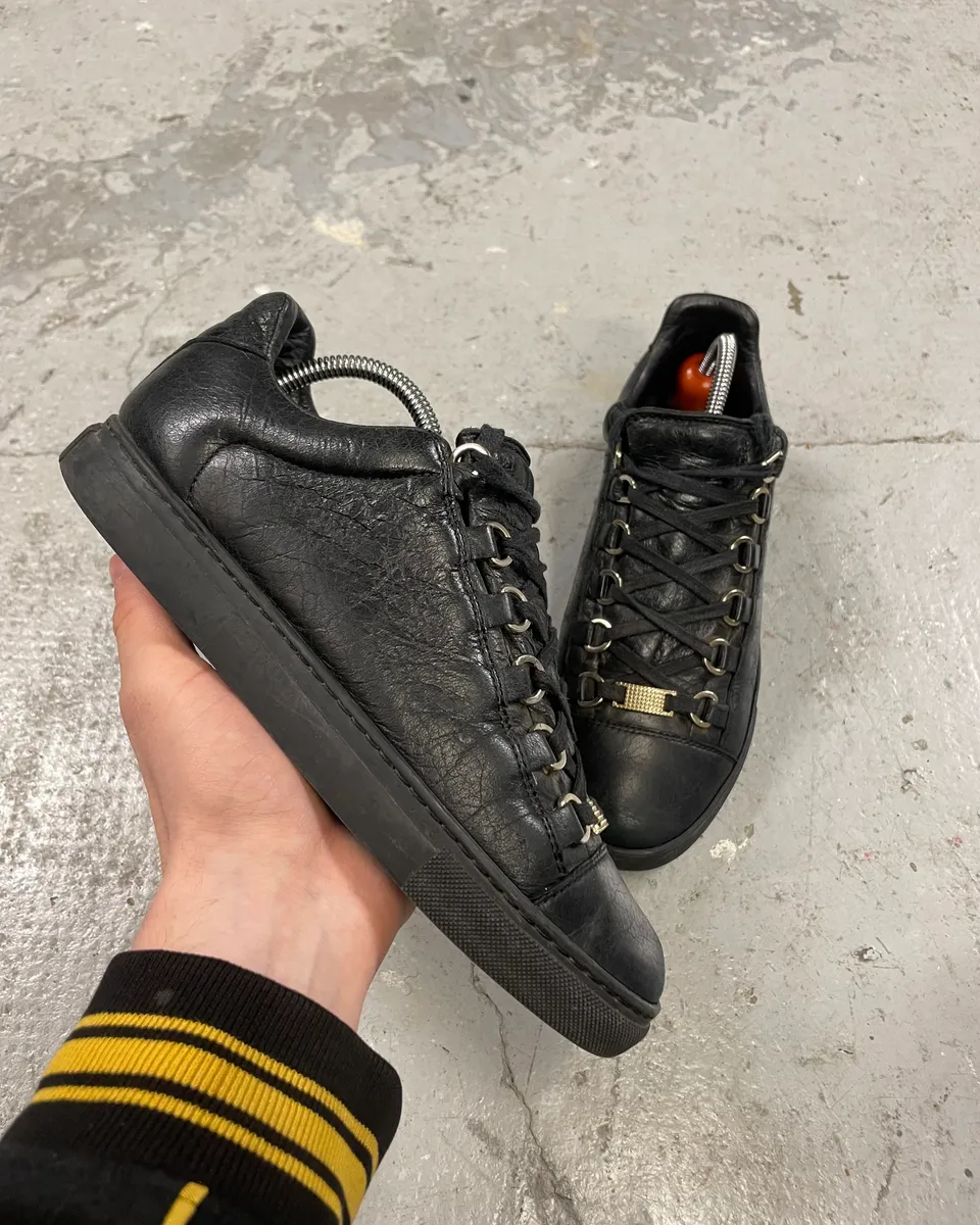 Balenciaga Arena Black Low Leather