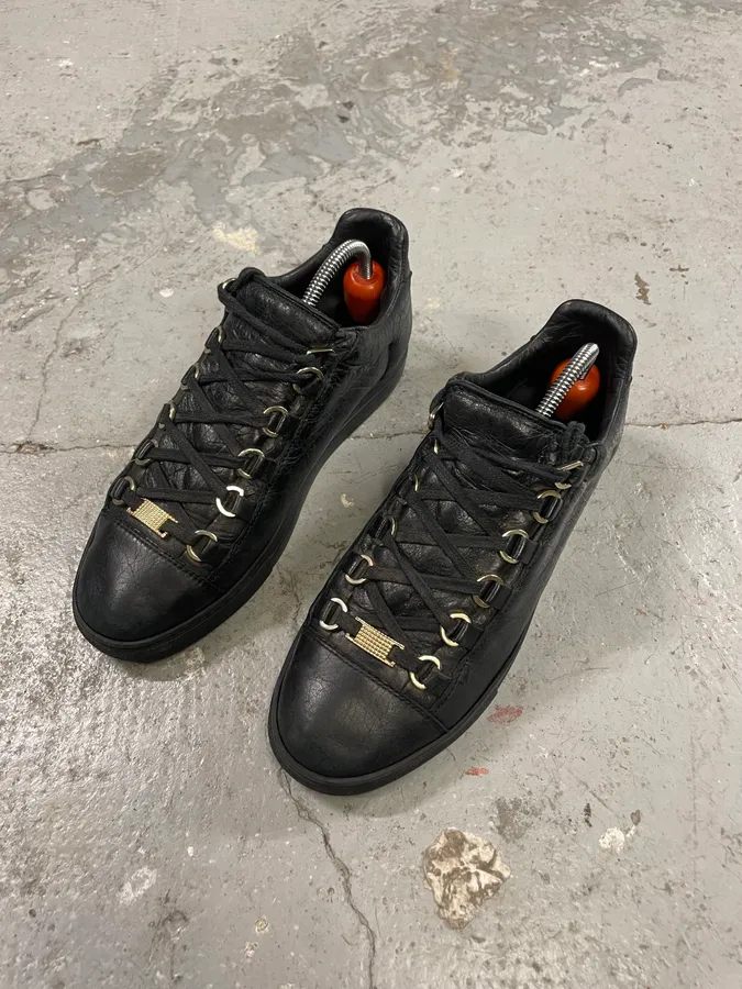 Balenciaga Arena Black Low Leather - Image 3