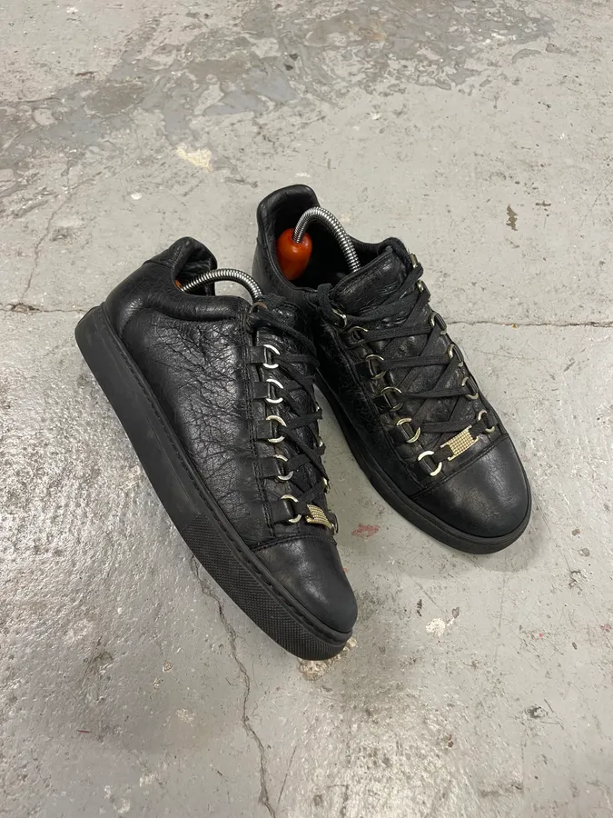 Balenciaga Arena Black Low Leather - Image 5
