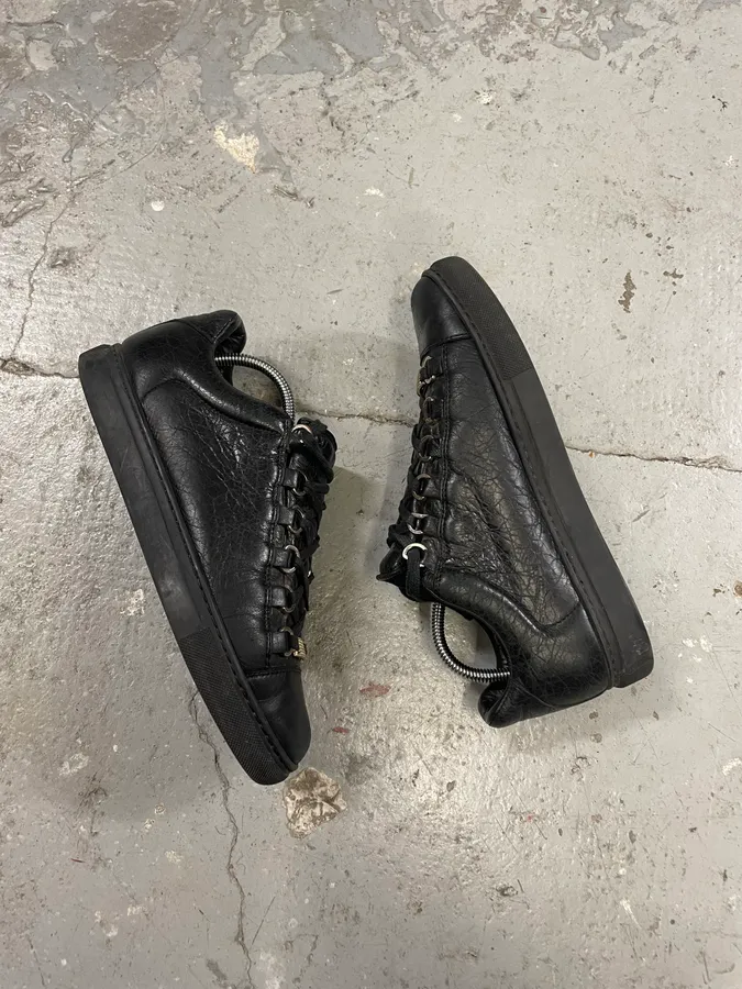 Balenciaga Arena Black Low Leather - Image 6