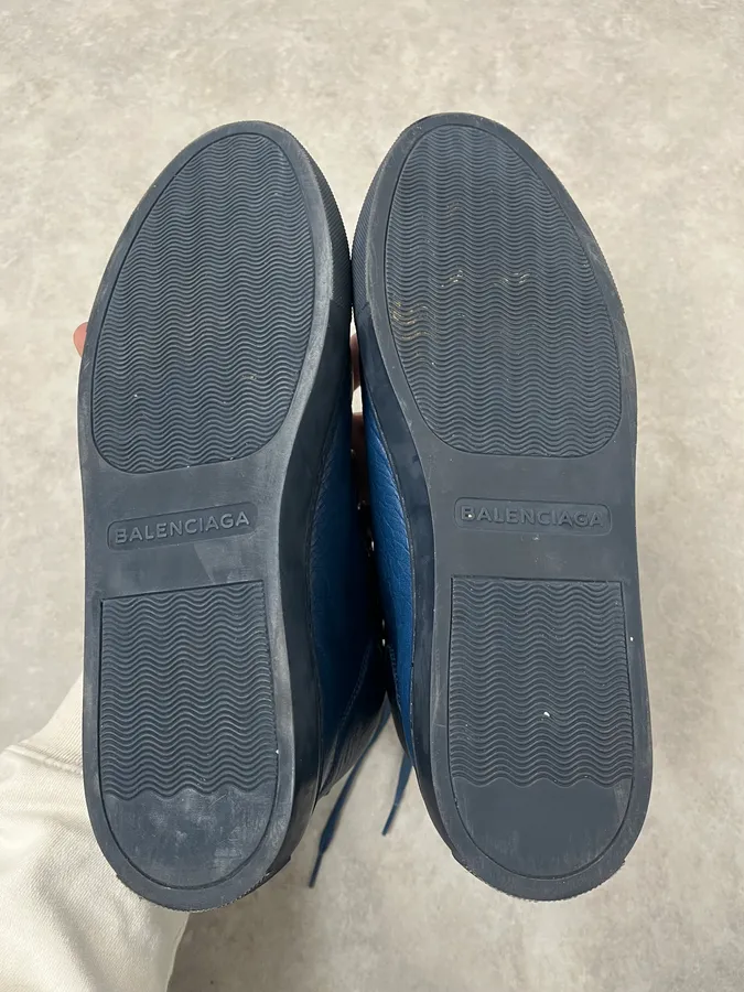 Balenciaga Arena Blue High Leather Sneakers - Image 8