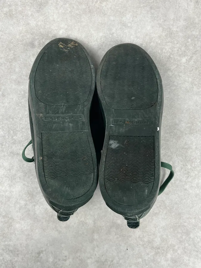 Balenciaga Arena Green High Leather Sneakers - Image 7