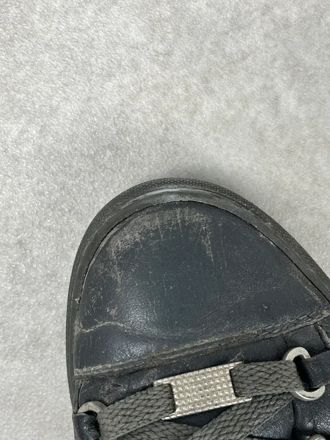 Balenciaga Arena Grey High Leather Sneakers - Image 8