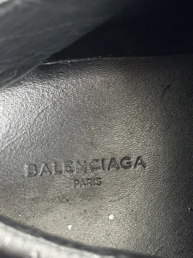 Balenciaga Arena High Black Leather Sneakers - Image 8