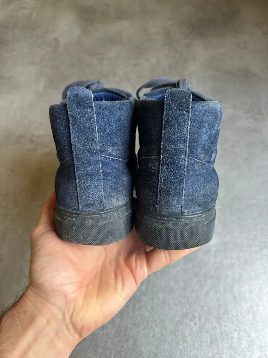 Balenciaga Arena High Blue Suede Leather Shoes - Image 6